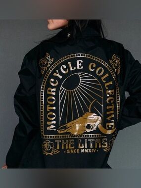 Hell Babes The Litas Endless Roads Motorcycle Collective Coaches Jacket, Size S.